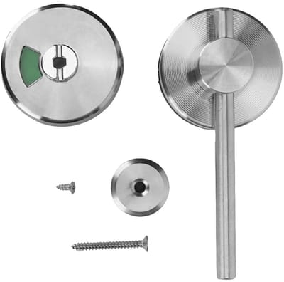 Dailygoods- Deurslot Roestvrij Staal - Privacy-indicator - Grendelslot - Antioxidatie - Duurzaam - Voor Openbaar Toilet - Toilet Slot