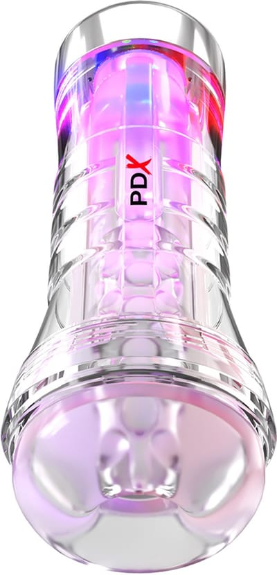 PDX Elite Viewtube Plus See-Thru EZ-Grip Stroker