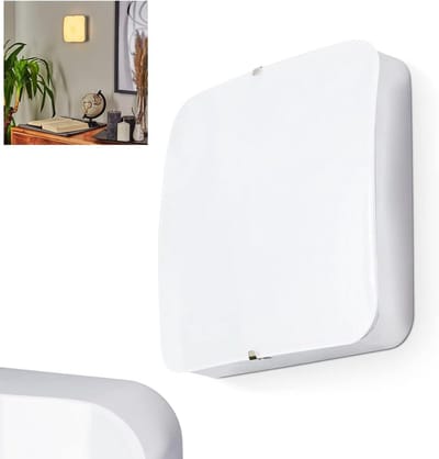 LED Wandlamp - Moderne Lamp - Woonkamer Verlichten - Hoekig Ontwerp - 5 x 15.5 x 15.5 cm - Chroom Wit