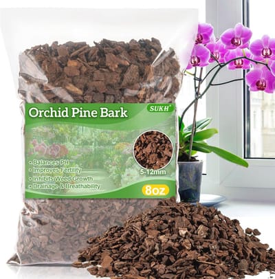 8 oz Orchidee Schors Potmix - Natuurlijke Houtchips voor Gewaardeerde Tuin en Kamerplanten