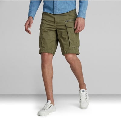 G-Star RAW Heren Short Broeken comfort/relaxed Fit Groen W 32 Volwassenen