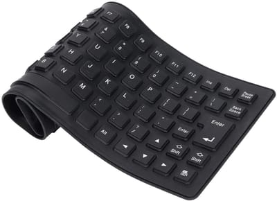 Allecto - Waterdicht Siliconen Toetsenbord - Opvouwbaar Flexibel - Stil en Zacht - Zwart - USB Gaming Toetsenbord - Geschikt voor Pc