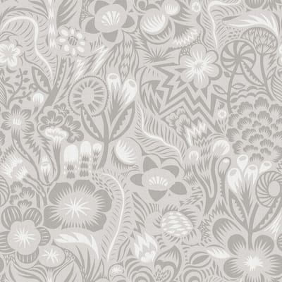 Boråstapeter Vliesbehang 2085 - Swedish Designers - Botanisch Beige - 49cm x 10.05m
