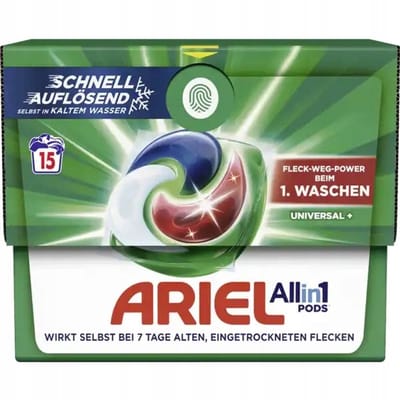 Ariel Original - Wasmiddelcapsules - All-in-1 Pods - Witte en Gekleurde Was - 15 Wasbeurten