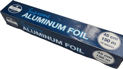 Aluminiumfolie - Premium - 45cm x 150m - Koken, Bakken, Bewaren, Verpakken - Huishoudfolie - Royal Ware