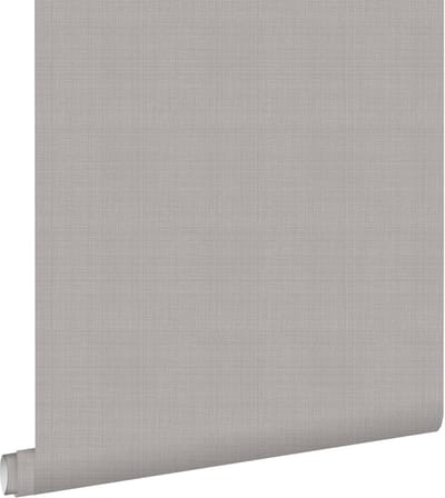 ESTAhome behang linnenstructuur lichtgrijs - 53 cm x 10.05 m - 139026