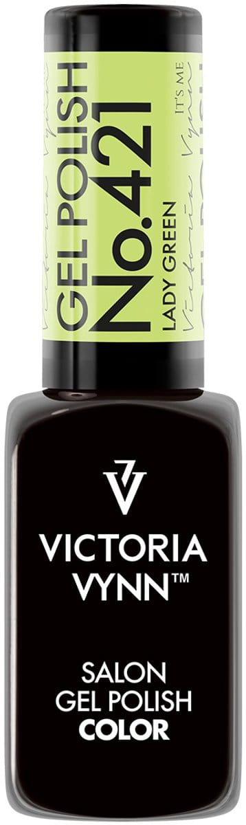 Victoria Vynn – Salon Gelpolish 421 Lady Green - groene gel polish - neon - gellak - nagels - nagelverzorging - nagelstyliste - uv / led - nagelstylist - callance