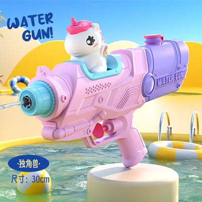 Nieuwe Eenhoorn Eenden Bruine Beer Waterpistool Speelgoed Spuitende Kinderen Hoge Druk Automatische Waterstraal Kinder Speelgoed Pistolen blue