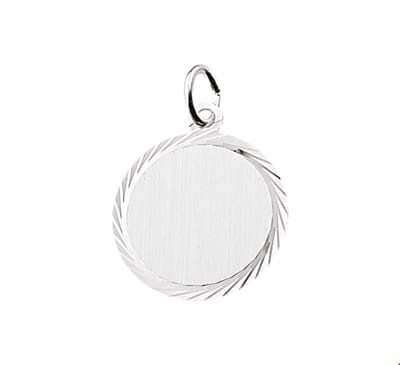 Zilver graveerhanger gediamanteerd 1005928