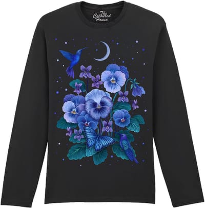 Bloem Violet Flower The Coloured House Longsleeve T-shirt XXL