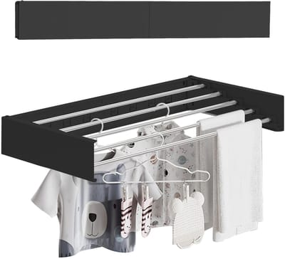 Dailygoods - Opvouwbaar Wanddroogrek voor Binnen en Buiten - 80 cm