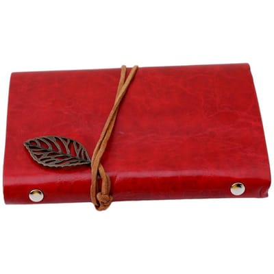 1PC Retro Blad Notitieboek School Kantoor Schrijfwaren Dagboek Notitieblok Literatuur PU Leer Notitieboek Reizigers Journal Planners Cadeaus A7