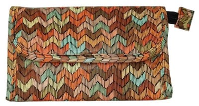 Rojafit - Make-up Tasje - met Spiegel - afmeting: 17 x 6 x 10 cm.- Ibiza Style Orange