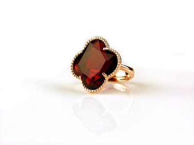 model Fiori ring in zilver roze verguld rood