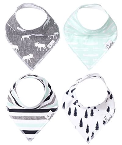 Trendy Baby Bandana Slabbetjes - 4 Stuks Gift Set