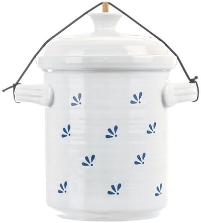 Orion Modrobila - Keramische Inmaakpot - 2,5L - Witte en Blauwe Motief