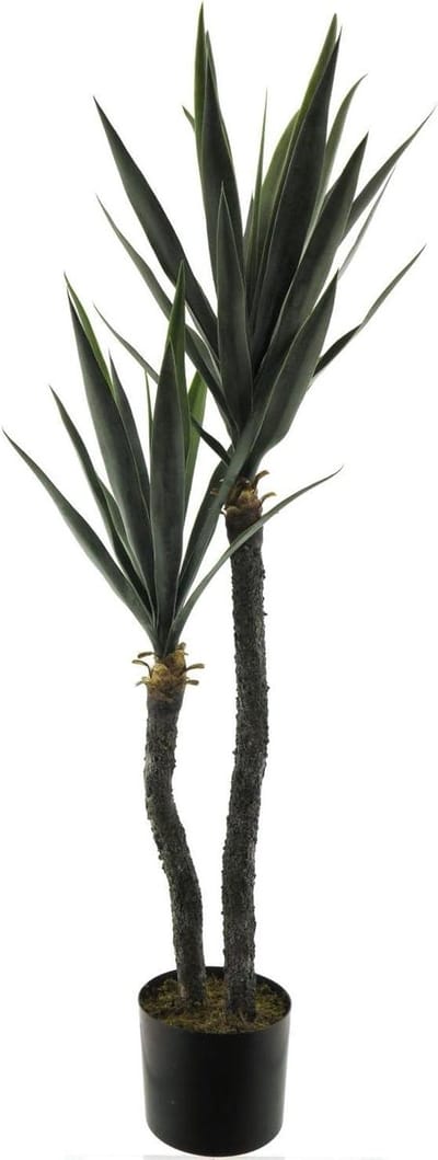 Kunstpalm Yucca - Yuccapalm - Decoratie - Natuurlijke uitstraling - 125 cm - Groen