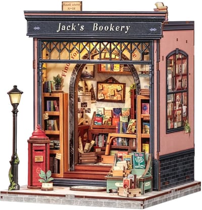 CuteBee Miniatuurhuisje - Modelbouw - Modelbouwpakket - 3D Houten Puzzel - DIY Bouwpakket Volwassenen - Constructiespeelgoed - Jack’s Bookery