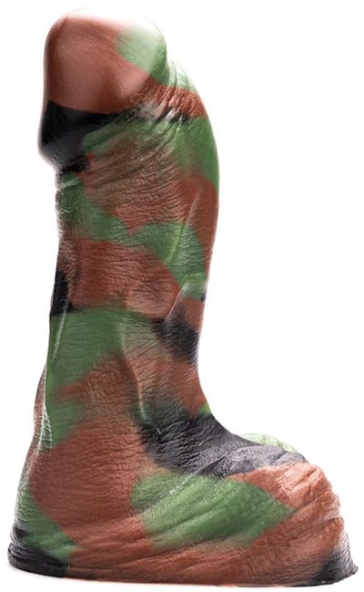 Kiotos Revolt - Dildo Fantasie - Green Army - 04 - Medium - 21 x 6,5 cm