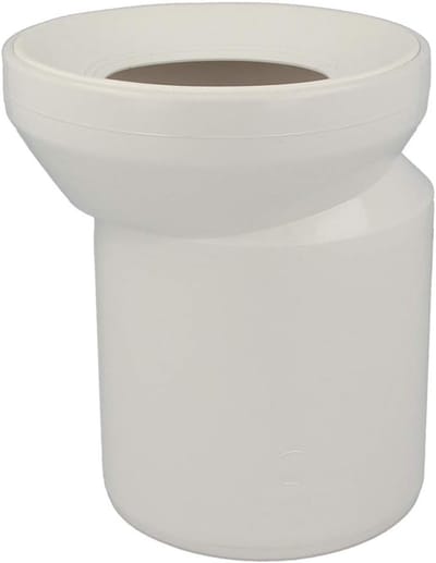 WC Excentersteun - Afvoer Verbinding - Maatafwijking Compensatie - Speciale Lipafdichting - DN 100 / d110 - Wit