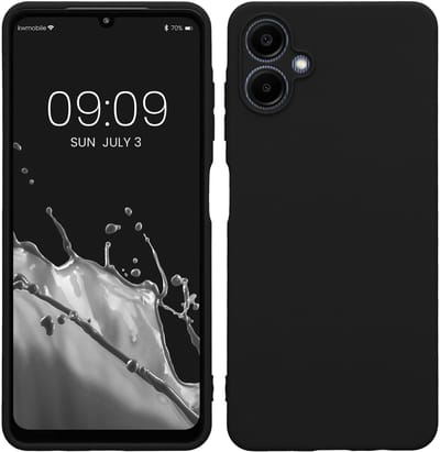 kwmobile telefoonhoesje geschikt voor Samsung Galaxy A06 - Hoesje voor smartphone - Precisie camera uitsnede - In zwart