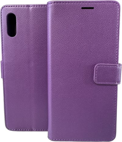 Bookcase Geschikt voor: Xiaomi Redmi 9A / Xiaomi Redmi 9AT Paars - portemonnee hoesje - ZT Accessoires
