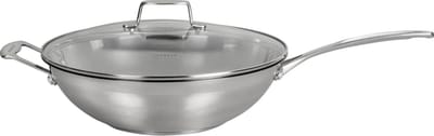 Scanpan Impact Wok met deksel 32 cm - RVS, PFAS-vrij