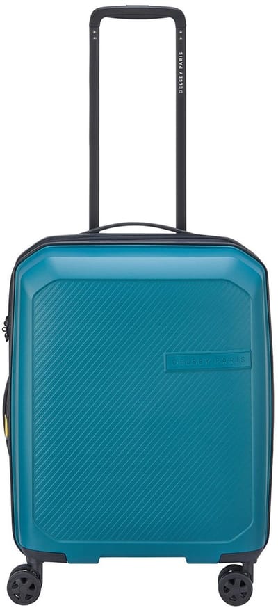Delsey Anvers Handbagage Spinner 55 cm - Uitbreidbaar 34/39 liter - 55x35x22.5x25.5 cm - teal blue