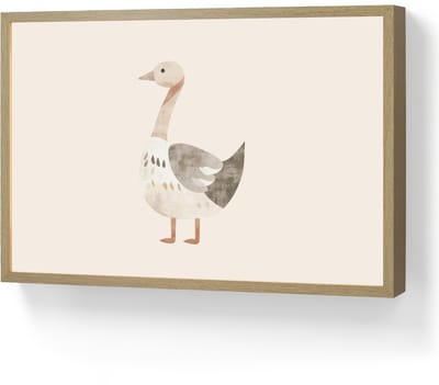 Nachtlampje 60x40 cm - Kinder lamp - Gans - Dier - Pastel kleuren - Tafellamp kinderkamer draadloos - Slaapkamer lampje - Bedlamp kinderen - Kinderlampje - Wandlamp babykamer - Nachtlampjes
