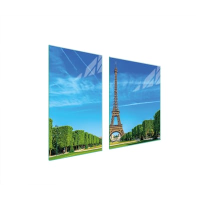 TMK ArtDeko - Snijplank Glas Parijs - 100x52 cm - Veelzijdig Beschermpaneel