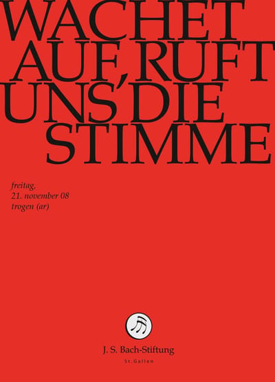 Chor & Orchester Der J.S. Bach-Stiftung, Rudolf Lutz - J.S. Bach: Wachet Auf, Ruft Uns Die Stim (DVD)