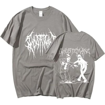 Damesachtig patroon bedrukt hiphop straat-T-shirt 5XL