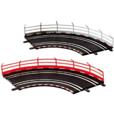 Carrera Go!!! Racebaanonderdeel 10 Stuks - Vangrails - Onderdeel - Rood - 1:43