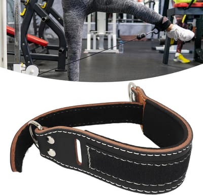 Verstelbare enkelbanden met D-ring en klittenbandsluiting voor krachttraining en thuisoefeningen