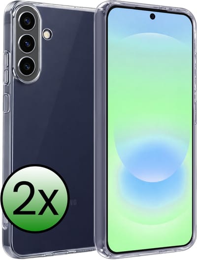 Hoesje 2 Stuks - Geschikt voor Samsung Galaxy A37 - Sterk & Shockproof - Case Siliconen - Back Cover - Telefoon Hoes - Transparant
