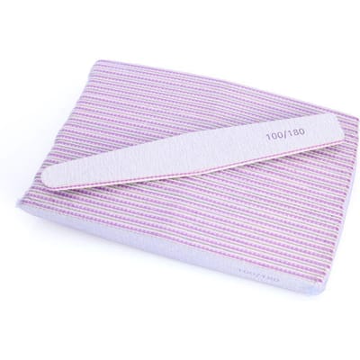 25 STUKS Professionele Nagelknipper, 180/100 Nagelknipper Voor Natuurlijke Nagels, Dubbelzijdige Wasbare Fijne Nagelknipper Voor Thuis En Salon Gebruik. 25pcs