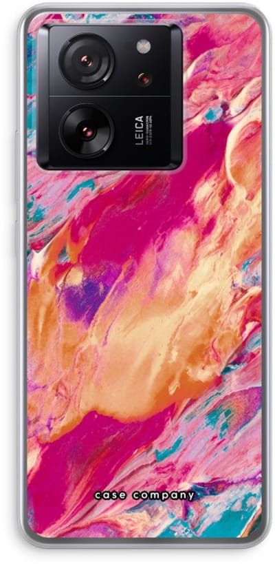 Case Company® - Hoesje geschikt voor Xiaomi 13T Pro hoesje - Pastel Echoes - Soft Cover Telefoonhoesje - Bescherming aan alle Kanten en Schermrand