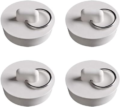 Rubberen Afvoerstop - Gootsteenplug Badplug - Water Dicht Maken - Goede Afdichting - 30-33 mm - Zwart