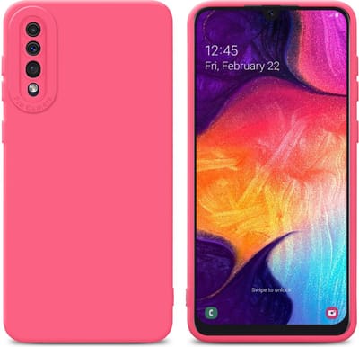 Cadorabo Hoesje geschikt voor Samsung Galaxy A50 4G / A50s / A30s in FLUID ROOD - Beschermhoes gemaakt van flexibel TPU silicone Cover Fluid Case