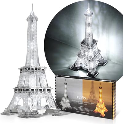LED 3D Puzzel Eiffeltoren - Decoratieve Nachtlamp en Bouwmodel