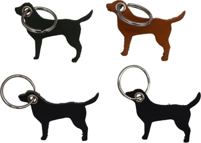 Safekeepers sleutelhangers - relatiegeschenk 12 stuks - sleutelhanger leer - sleutelhanger dog - sleutelhangers hond
