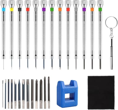 Dailygoods - 13-delige Horloge Schroevendraaierset voor Precisiewerk