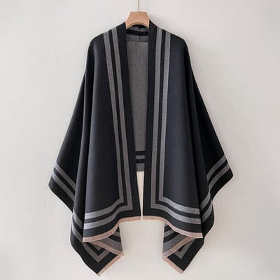 Luxe Winter Kasjmier Sjaal Dames Warm Pashmina Deken Poncho Sjaals Vrouwelijke Effen Kleur Sjaal Dikke Foulard Bufanda gray