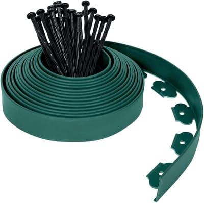 Flexibele Tuinrand - Bloembedrand Graskant - Tuin Afscheiden - Weerbestendig PP Plastic - 20 meter - Groen