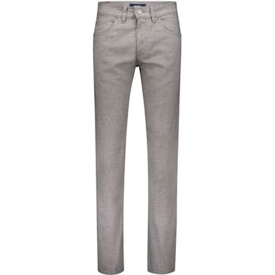 Gardeur Broek Bill 5-Pocket Wool Look Soft Feel Easy Care Business Hero Licht Grijs / male