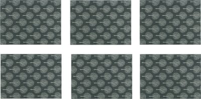 Krumble Placemat - Boom patroon - Set van 6 - Placemats - Borden onderlegger - Tafelbeschermer - Tafelaccessoires - Rechthoek - Katoen - Antraciet met beige - 30 x 40 cm