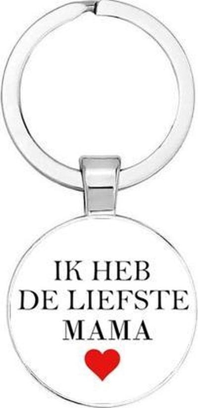 Akyol - Ik heb de liefste mama Sleutelhanger - Mama/Moeder - Mama - Leuk kado voor je moeder om te geven - 2,5 x 2,5 CM