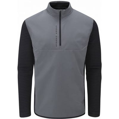 Under Armour Evolution Daytona heren grijs-zwart hybride golfsweater