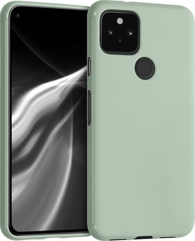 kwmobile telefoonhoesje geschikt voor Google Pixel 5 - Hoesje voor smartphone - Back cover in grijsgroen