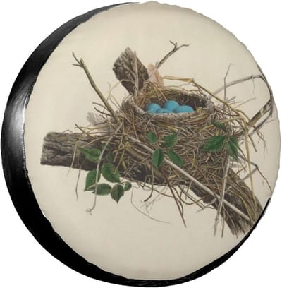 Reserveband Hoezen - Wiel Beschermers - Banden Transport - Universele Pasvorm - 14-17 inch - Vogels Nest
